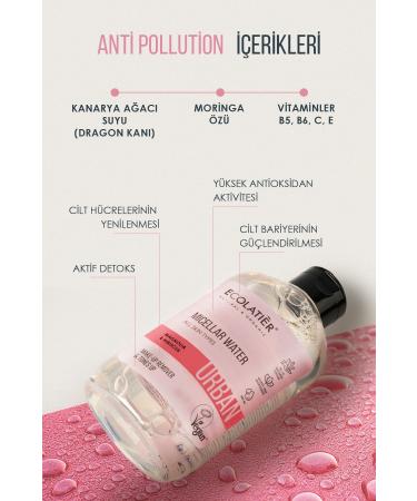 ECOLATIER Make-Up Remover Micellar Water Moisturizing 99% Natural For All Skin Types 400 ml - Buy Online on GoSupps.com