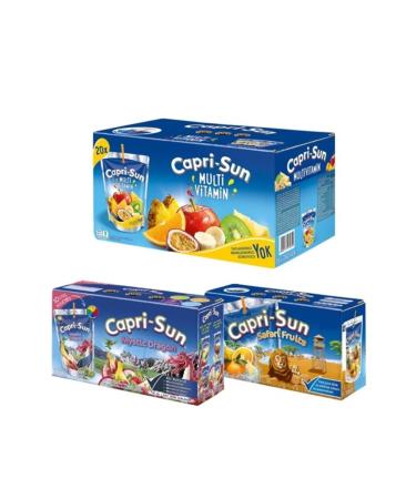 Capri - Sun Capri-sun Mystic Dragon 20 Pieces 200ml + Safari Fruits 20 Pieces 200ml + Multivitamin 20 Pieces 200ml