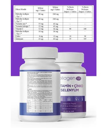 Collagen Life 5 Types Collagen Type 1 Type 2 Type 3 Type 5 Type 10 (Selenium Vitamin C and Zinc) 2 Li - Buy Online on GoSupps.com