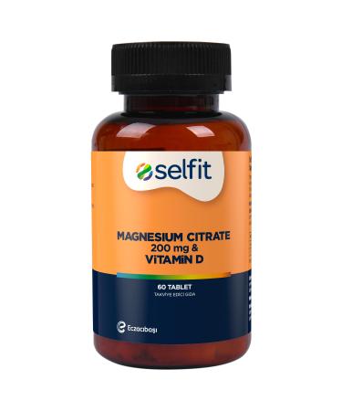 Selfit Magnesium Citrate 200 Mg & Vitamin D 60 Tablets - Buy Online on GoSupps.com