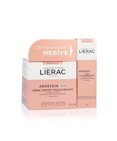 Lierac Ark skin Fluid Hormonal Anti-Aging Firming Night Cream 50 ml & Night Cream 25 ml Kit
