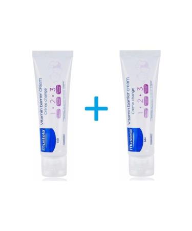 Mustela Vitamin Barrier Cream 1.2.3 Diaper Rash Cream 100 Ml 2 Pieces