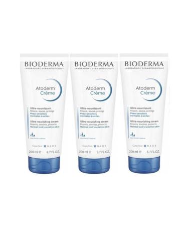 Bioderma Atoderm Cream Tube 200 Ml 3 Pieces