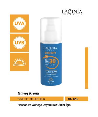 Lacinia Protective Sun Cream 30 Spf 80 Ml