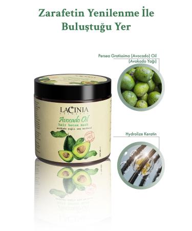 Lacinia Avocado Oil Hair Repair Mask 500 Ml - Buy Online on GoSupps.com
