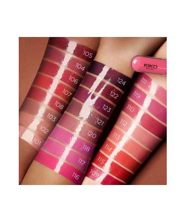 KIKO Liquid Lipstick - Unlimited Double Touch 106 Satin Ruby Red 6 ml 8025272623346 - Buy Online on GoSupps.com