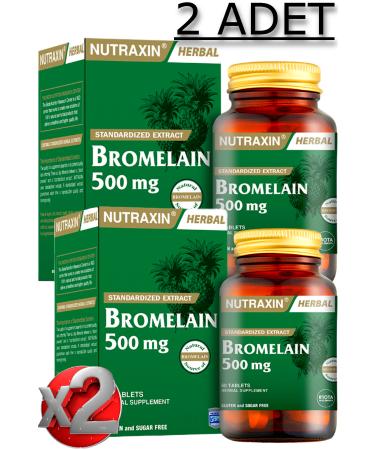Nutraxin 2 Nutraxin Bromelain 60 Tablets 500 Mg