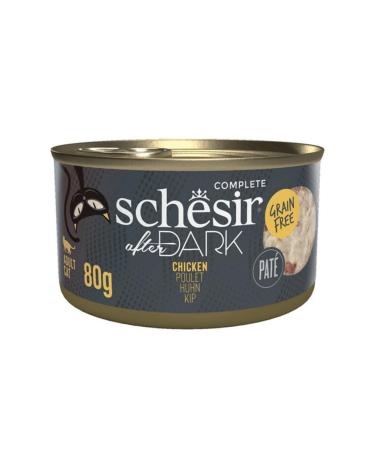 Schesir After Dark Pate Chicken Adult Cat Canned Food 80gr
