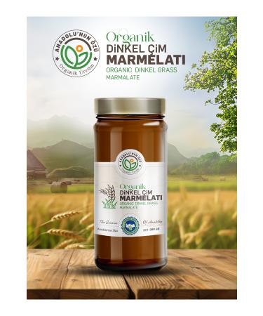 the essence of anatolia organic production ORGANIC DINKEL GRASS MARMELAT''360gr''