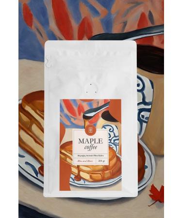 Mim and More Maple Coffee Maple Flavored Coffee Beans 200 Gr - Buy Online on GoSupps.com