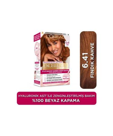 L'Oreal Paris L'Or al Paris Excellence Creme 6.41 Hazelnut Brown Hair Dye