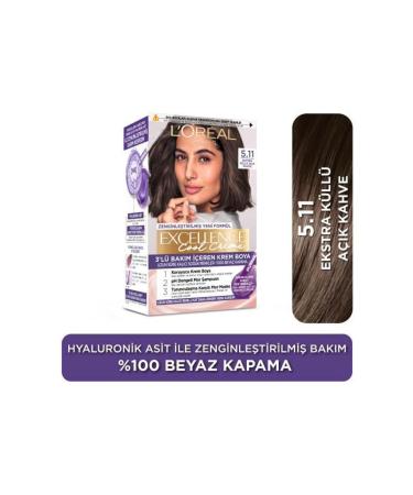 L'Oreal Paris L'Or al Paris Excellence Cool Creme 5.11 Extra Ash Light Brown Hair Dye