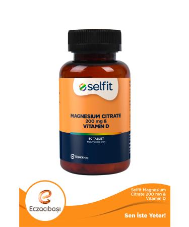 Selfit Magnesium Citrate 200 Mg & Vitamin D 60 Tablets