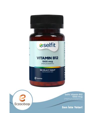 Selfit Vitamin B12 1000 Mcg 100 Sublingual Tablets