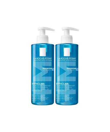 La Roche Posay Effaclar Gel Cleansing Gel Oily/Acne Prone Skin 400 ml 2 Pieces