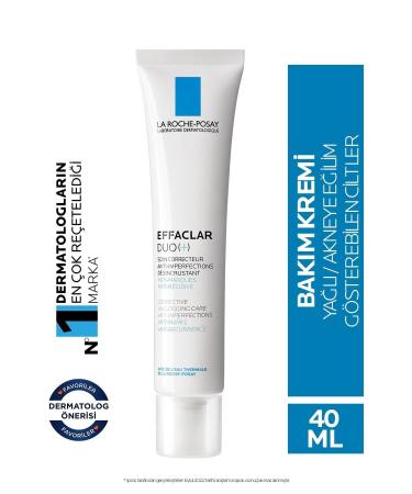 La Roche Posay Skin Care Cream for Oily and Acne-Prone Skin 40 ml. (Effaclar Duo(+) )