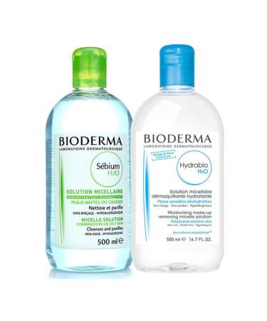 Bioderma Sebium H20 500 ml + Hydrabio H20 Micellar Solution 500 ml 9900000038514