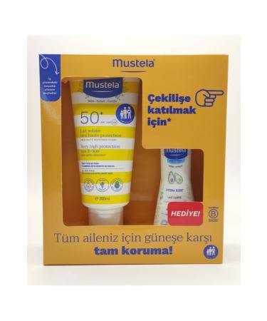 Mustela Spf50+ Sun Lotion 200 ml 100 ml Hydra Baby