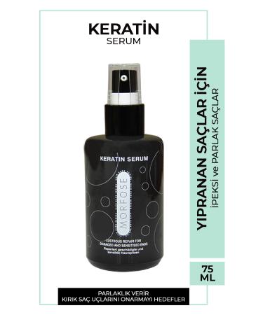 Morfose Keratin Hair Serum 75 ml - Repairing Damaged Hair Soft and Lively Hair