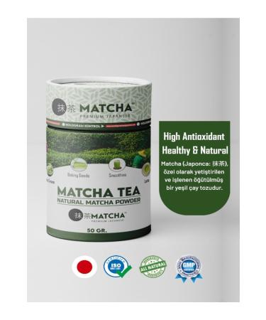 Bilge la Matcha Premium Japanese Premium Japanese Natural Powder (Powder) 50 Gr Imported Japanese Powder 1st Quality Pure