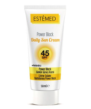 ESTEMED Protective Daily Sun Cream & Power Block Daily Sun Cream SPF45 50ml