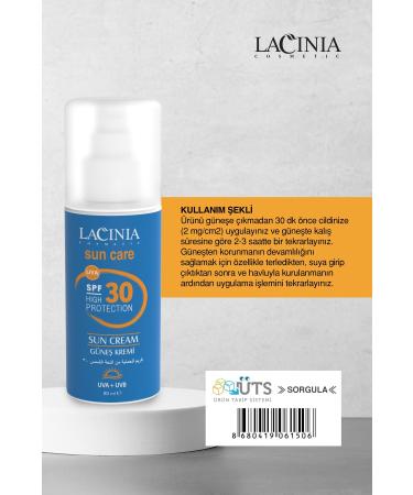 Lacinia Protective Sun Cream 30 Spf 80 Ml - Buy Online on GoSupps.com