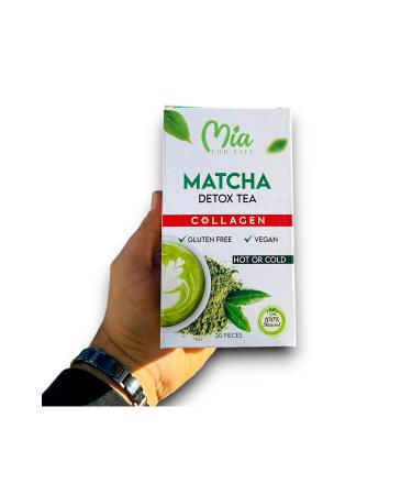 Mia For Life Matcha Detox Tea Collagen 20 Pieces