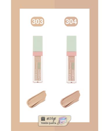 Show by Pastel Cover+Perfect Concealar SPF30 Ultra Concealer Set - Concealer 303 + 304 + Togin Bag Gift