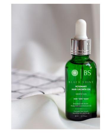 Black Shine BS Rosemary Oil Hair Care Complex with Biotin for Hair Loss and Damaged Hair - Buy Online on GoSupps.com