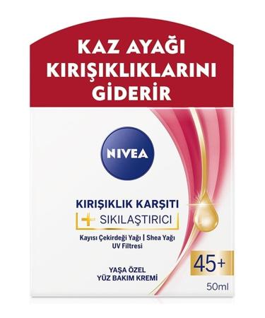 NIVEA Anti-Wrinkle Firming Face Care Cream for 45+ Ages 50 Ml
