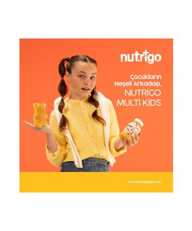 nutrigo Kids Multi Vitamin Gummy-60 Pieces-All Essential Minerals-Gluten-Free Vegetarian and Non-GMO - Buy Online on GoSupps.com