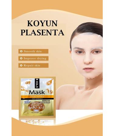 Uniquem Sheep Placenta Face Mask 3 Pieces Sheep Placenta Face Mask XL1790 - Buy Online on GoSupps.com