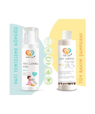 Paw Lab For Pet Paw Cleaning Foam 150 ML & Dog Care Shampoo 250 ML Set of Two