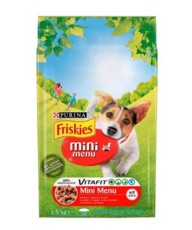 Friskies Mini Menu Meaty Dry Dog Food 1.5 Kg