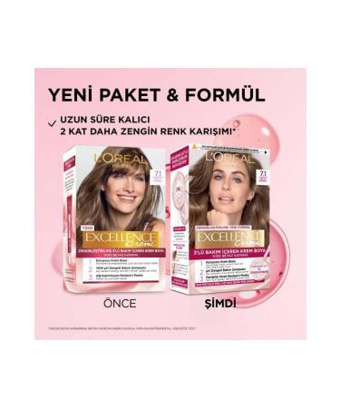 L'Oreal Paris L'Or al Paris Excellence Creme 7.1 Ash Blonde Hair Dye - Buy Online on GoSupps.com