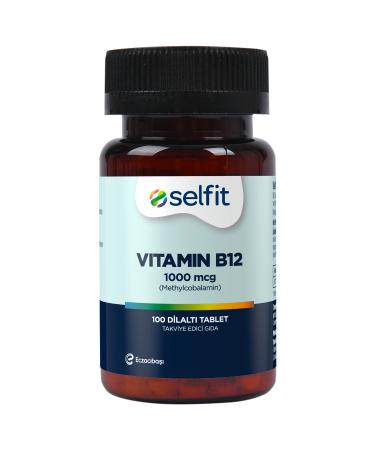 Selfit Vitamin B12 1000 Mcg 100 Sublingual Tablets - Buy Online on GoSupps.com