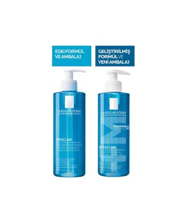 La Roche Posay Effaclar Gel Cleansing Gel Oily/Acne Prone Skin 400 ml 2 Pieces - Buy Online on GoSupps.com