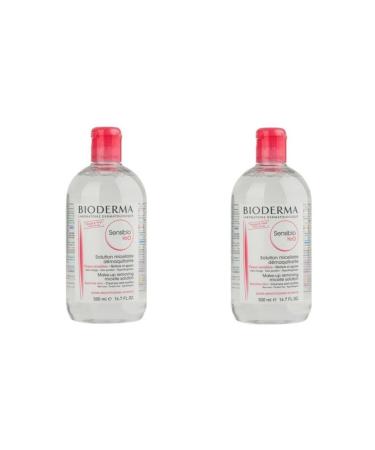 Bioderma Sensibio H2o Facial Cleanser for Sensitive Skin 500 Ml - 2 Pieces Skt:02/21