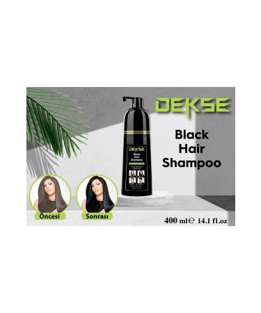 DEKSE Black Hair Shampoo White Covering Black Shampoo 400 ml