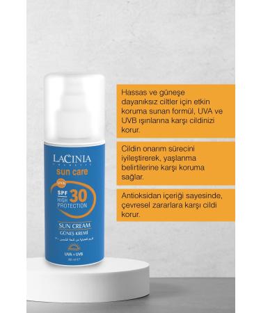 Lacinia Protective Sun Cream 30 Spf 80 Ml - Buy Online on GoSupps.com