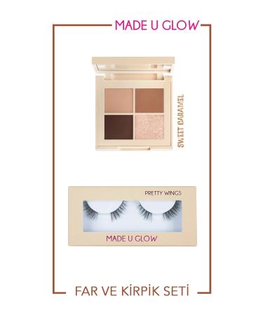 Made u Glow All Eye Need Exclusive Eyeshadow & Lash Set (Sweet Caramel + Pretty Wings)