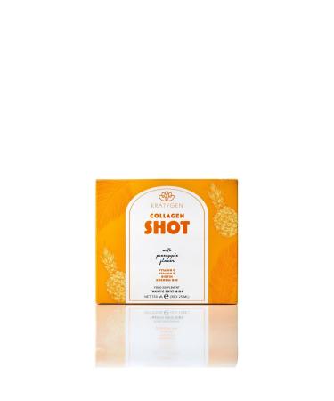 Kratygen Pineapple Flavored Collagen Shot 30x25ml Type 1 and Type 3 Hydrolyzed Liquid Collagen