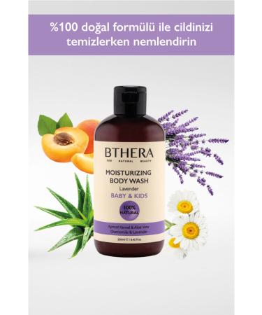 Bthera Natural - Moisturizing Body Wash Gel - Lavender Natural For All Skin Types - 250ml - Buy Online on GoSupps.com