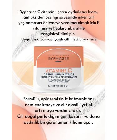 BYPHASSE Vitamin-C Skin Booster Skin Brightening Cream 50ml - Buy Online on GoSupps.com