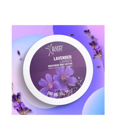 Happy Body Intensive Moisturizing Lavender Scented Body Moisturizer 200ml