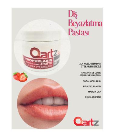 qartz Teeth Cleaning and Whitening Paste - Detergency Paste Strawberry 100 gr