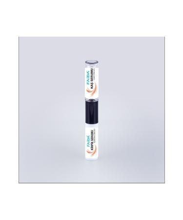 Faida Eyebrow Eyelash Care Oil 10+10ml with Organic Argan Oil Coconut Oil and Natural Vitamin E