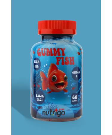 nutrigo Omega-3 Gummy Fish Oil Plus Gummy Fish Oil 60 Pieces Gummies Chewing Gum 600 Mg Omega3