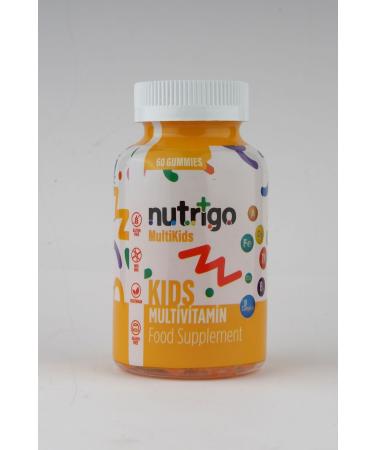 nutrigo Kids Multi Vitamin Gummy-60 Pieces-All Essential Minerals-Gluten-Free Vegetarian and Non-GMO - Buy Online on GoSupps.com