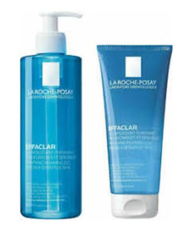 La Roche Posay Effaclar Gel 400ml + 200ml Cleansing Gel for Oily/Acne Prone Skin